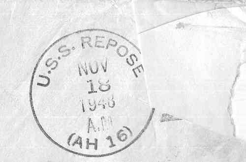 envelop postmarked USS Repose