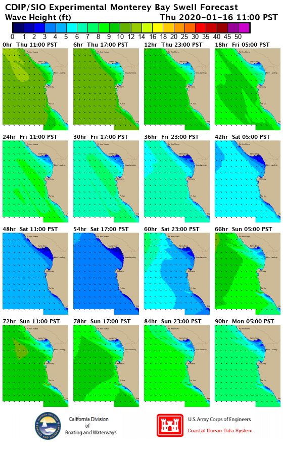 EXPERIMENTAL Four-Day Monterey Swell Model