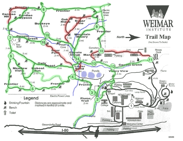 Weimar Institute Map