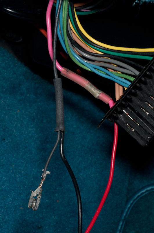 Splice, soldered and heat shrunk