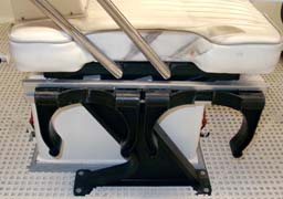 Boston Whaler seat-mounted tank racks